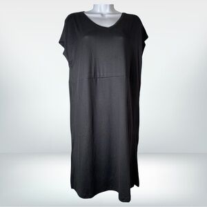Muk Luks CloudKnit Lanai Short Sleeve Dress, Black, M, NWT